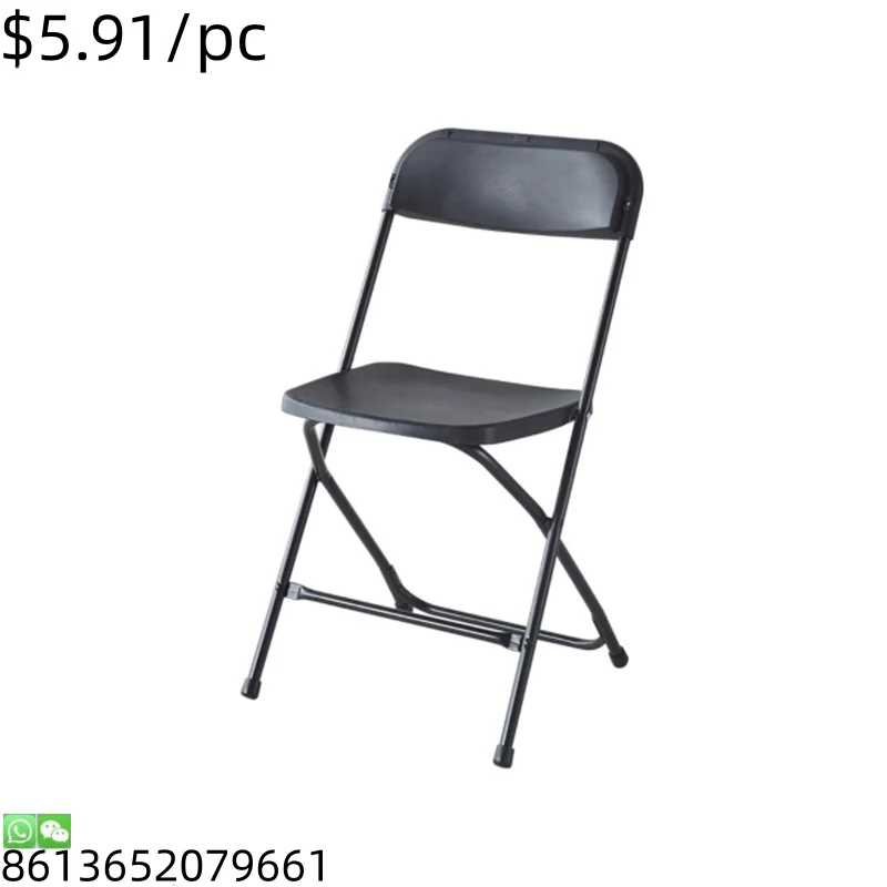 Foldable Economic Outdoor  Hall Parlour Folding   Home Metal Folding Chair