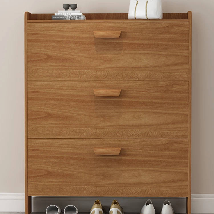 Tipping bucket type 17cm space saving large capacity economic porch rotating shoe rack