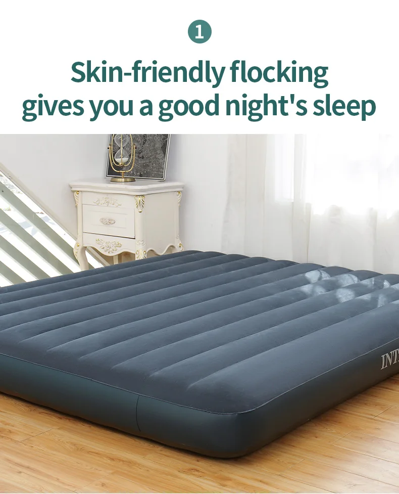 Intex series 64732 classic Plush outdoor camping air mattress BBL inflatable mattress