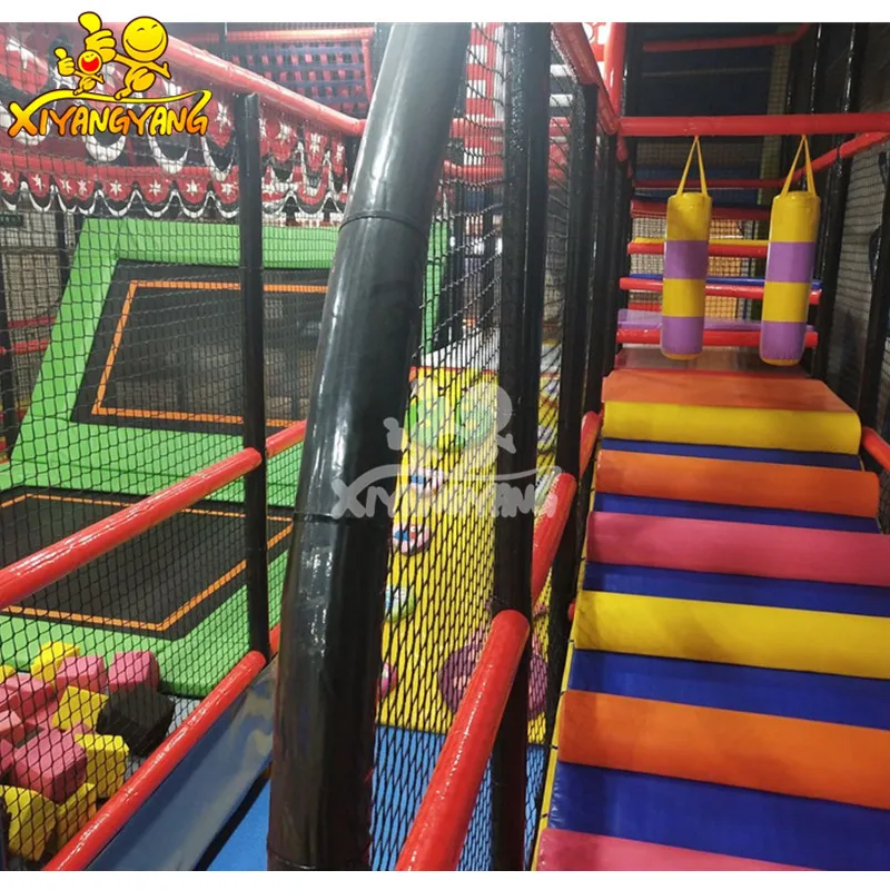 Space theme kids amusement park playground equipment large maze for indoor playground