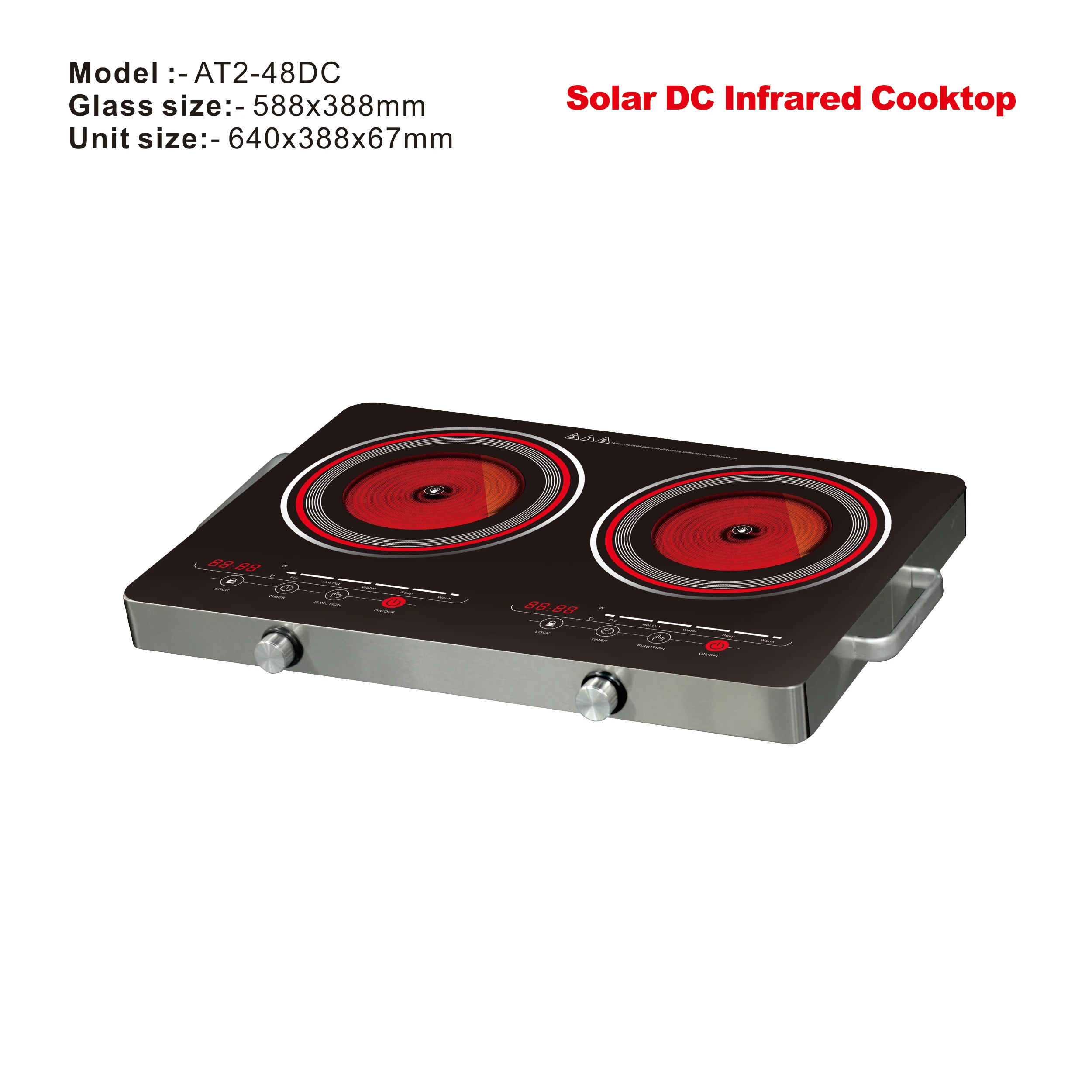 High performance Double Infrared Induction Cooker Household Appliances Electric Stove