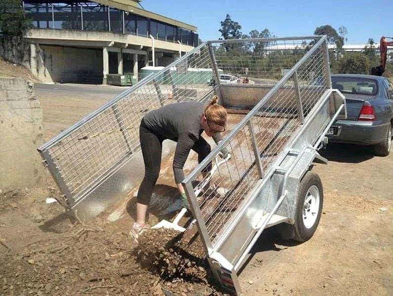 6x4 7x4 7x5 8x5 10x5 10x6 Australia standard fully welded foldingtrailer