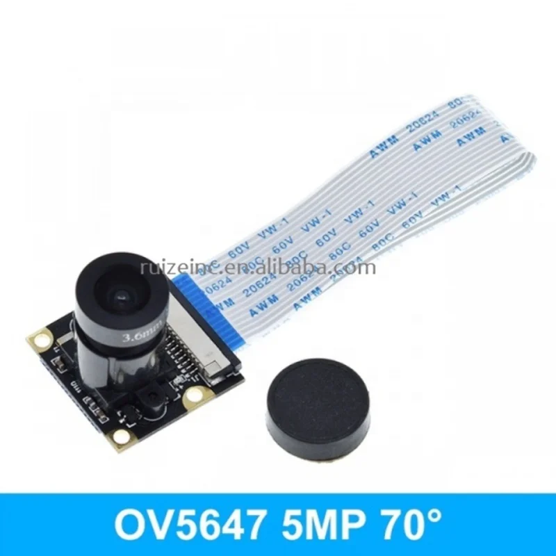 Adjustable Wide Angle Fisheye Lens Night Version Camera Module 5MP 1080P Webcam OV5647 Sensor For Raspberry