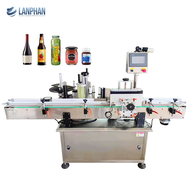 Beer bottle sticker self adhesive labelling machines flat bottle