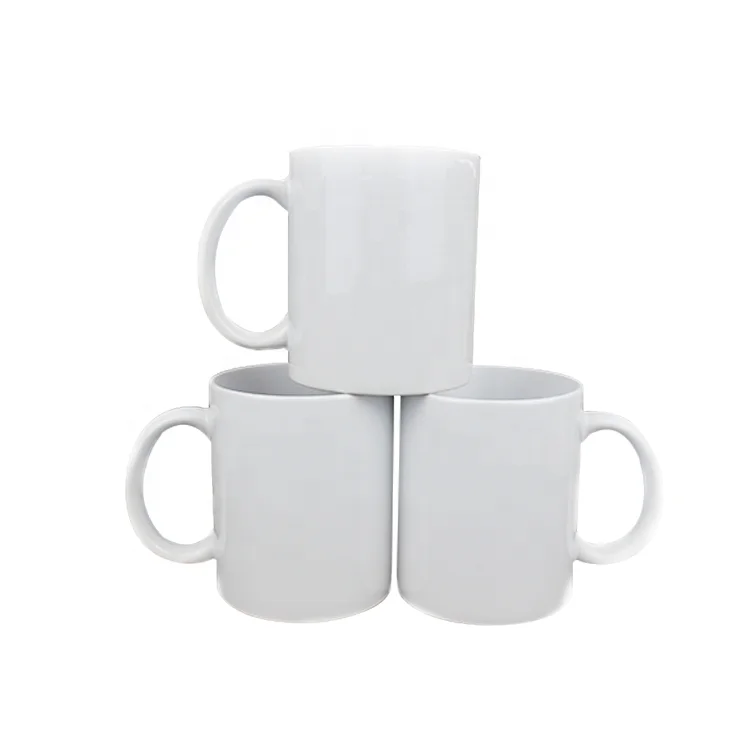 11oz High Quality Full White Sublimation Coffee Mug Custom Logo With Handle Ceramic Mug