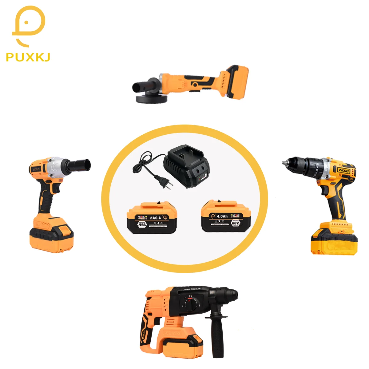 21V Ready to Ship combo kit jack power drill cordless screwdriver High Torque electric impact wrench for car
