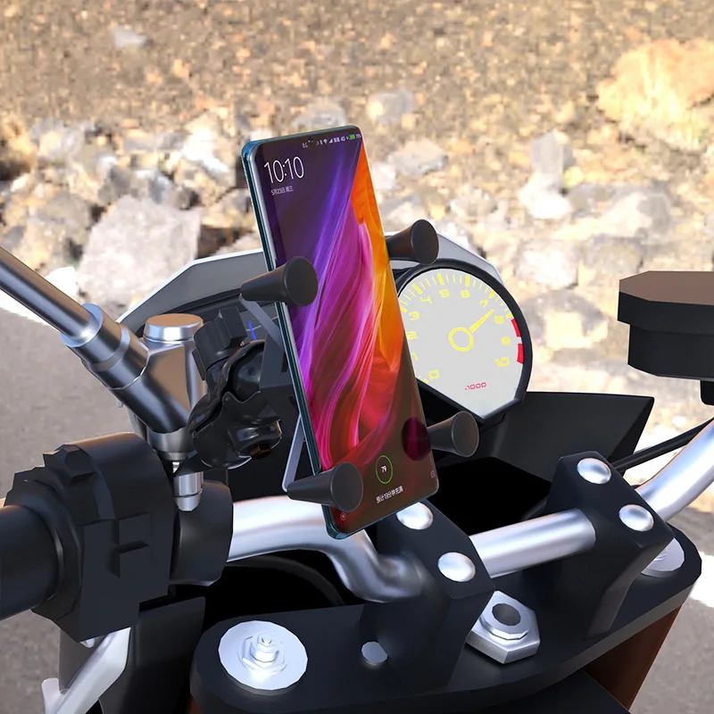 
Universal motorcycle mirror mount phone holder for motorbike ATV moped 