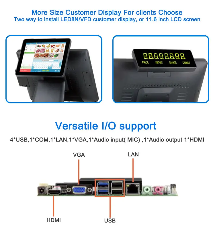 High Quality Cheap Price touch screen epos pos cash register till system Best Selling all in one Complete POS System