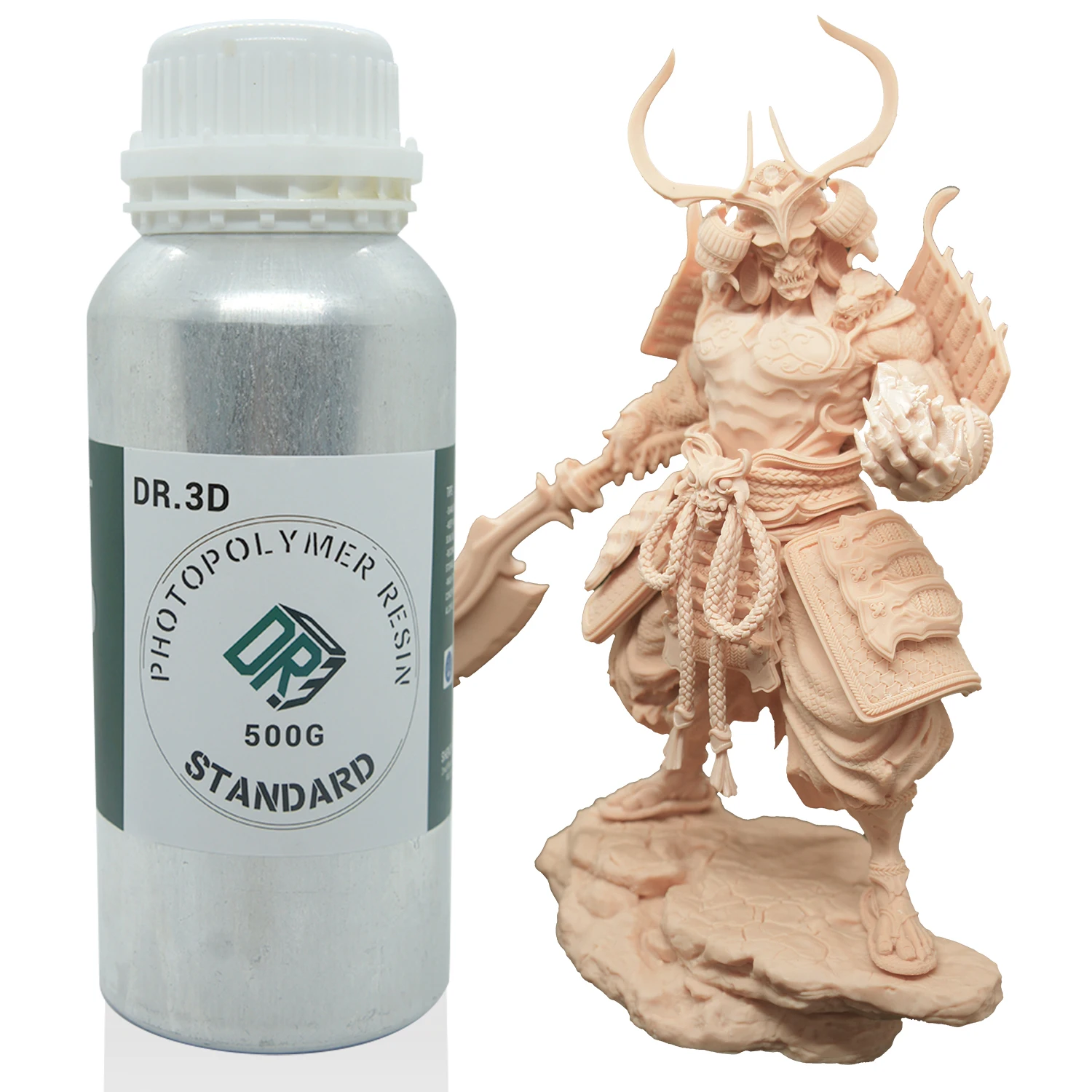 DR.3D 3D Printer Resin, Smelless Standard Resin for 3D Resin Printer, 405nm Photopolymer Resin with Great Details & Ragidity,