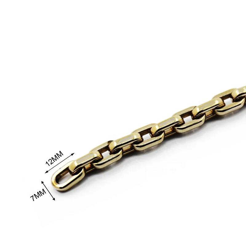 Высококачественные модные дизайнерские позолоченные латунные цепи для кошелька сумки