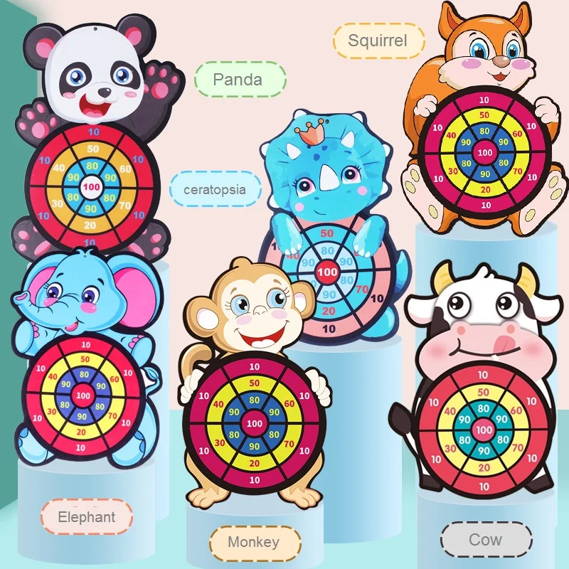 Kid Target Sticky Ball Dartboard Creative Throw Party Outdoor Sports Indoor Cloth Toys Educational Board Games for Children