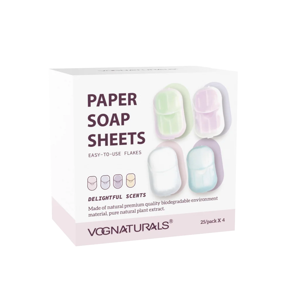 Hot Sales Disposable Mini Small 25 Pcs Outdoor Travel Bath Tablets Portable Hand Washing Handmade Sheets Paper Soap