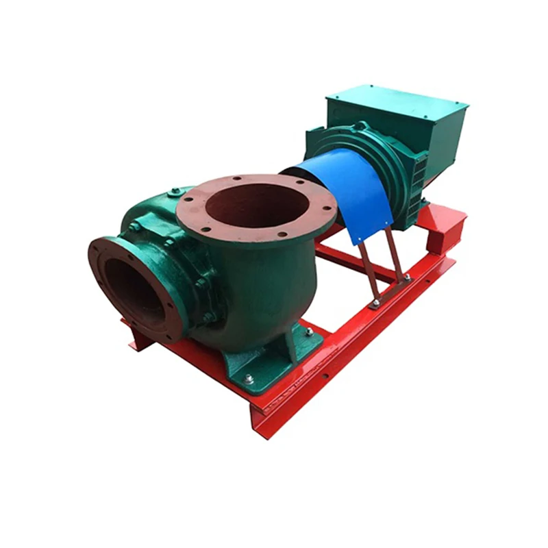 Small Discharge 10m~80m Water Head Brushless Induction Generator 3KW Radial Flow Turbine