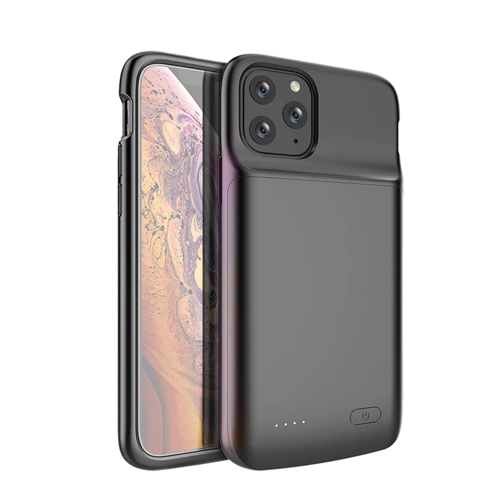  Чехол с внешним аккумулятором для iPhone 11 Pro 4800 мач чехол мягкий силиконовый телефона