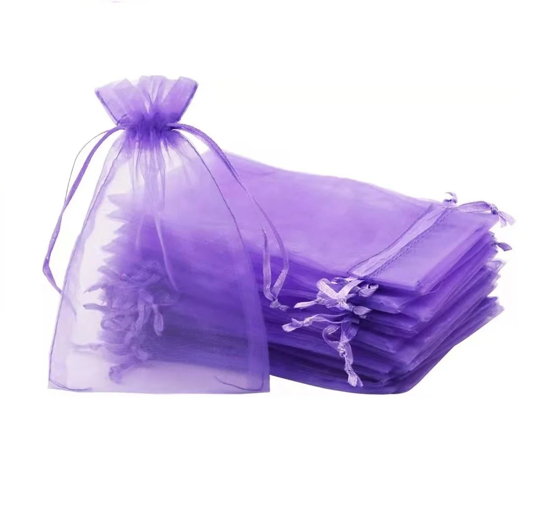 Multi-size Selection 7 * 9cm Christmas Gifts Candy Bags Custom Logo Jewelry Bags Organza Gift Bag