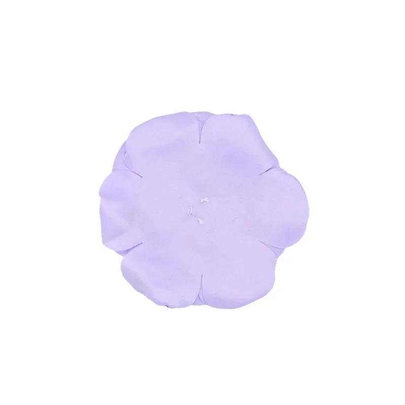 Chinese factory rose make satin ribbon high quality multi-color stock woven chiffon cut flowers fabrics for dress