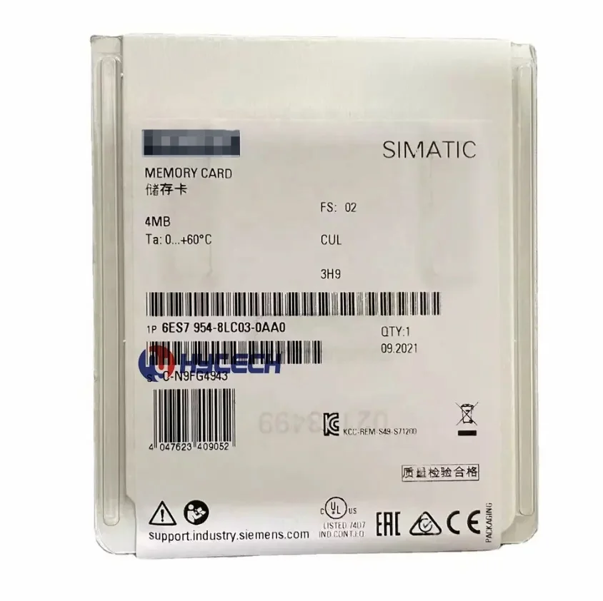 SIEMENS SIMATIC S7 3 V Flash 4 MB memory card 6ES7954-8LC03-0AA0 for S7-1x 00 CPU/SINAMICS