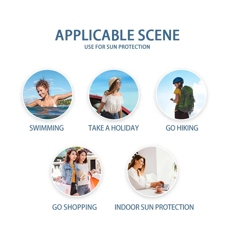 Fashion Plastic Tube 50 ML SPF 50  Natural Organic Mineral Moisturizing Sunscreen Creams For Woman