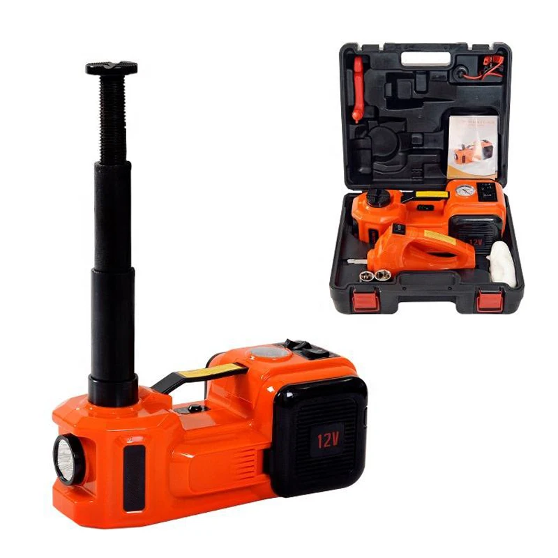 High Quality Vehicle Tools Electric Car Jack 5T 120V floor electric hydraulic jack for car with LED light