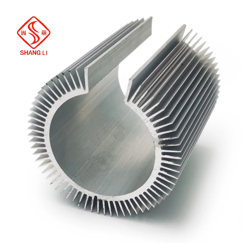 Custom Cnc Machining Round Aluminium Enclosure Profiles Extrusion Heatsink Custom 6063 Metal Shell Cases
