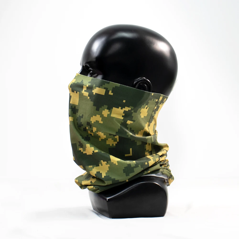Wholesale custom design printed logo buffs seamless tube tubular bandana scarf face cover neck gaiter for sports