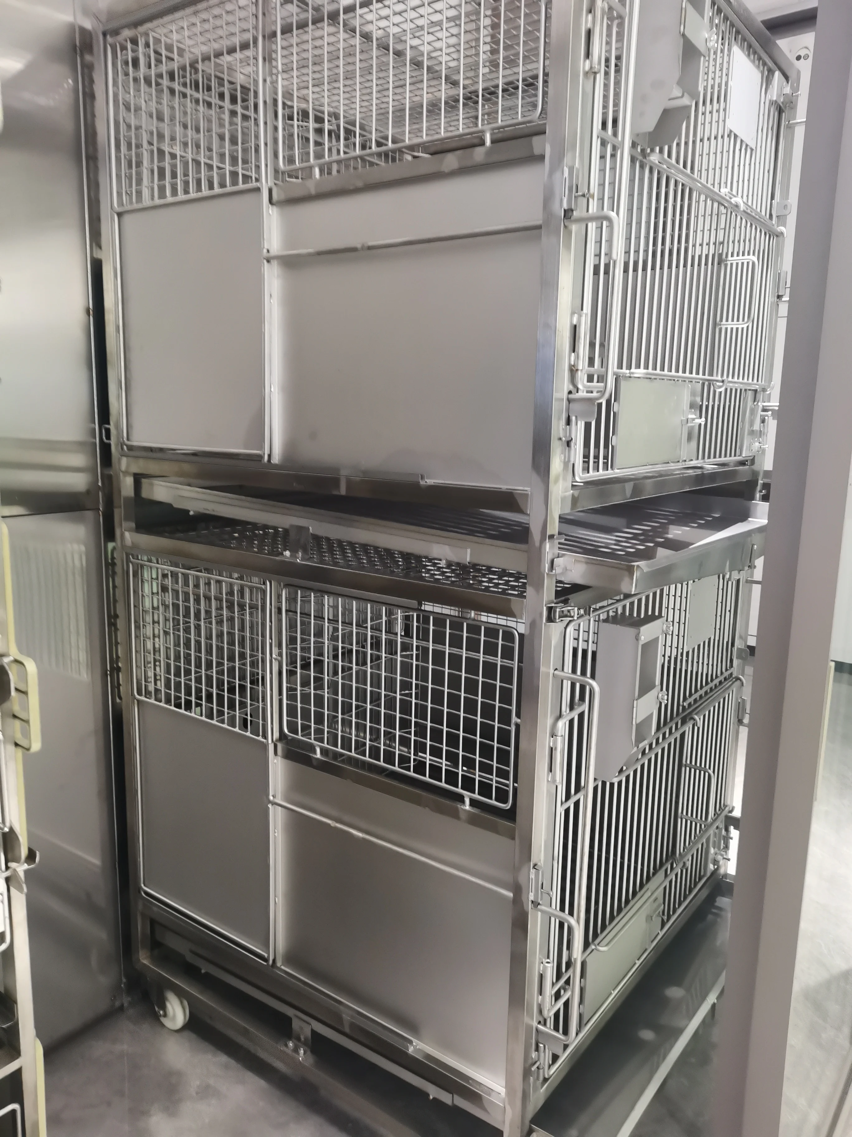 Wholesale Metal Wire Laboratory Rabbit Cages Commercial Stainless Steel Rabbit Breeding Cage for Lab