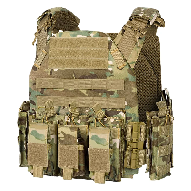 Chengzhi Custom Tactical Security Vest Multicam Combat Plate Carrier Tactical Vest With Molle System Equipment