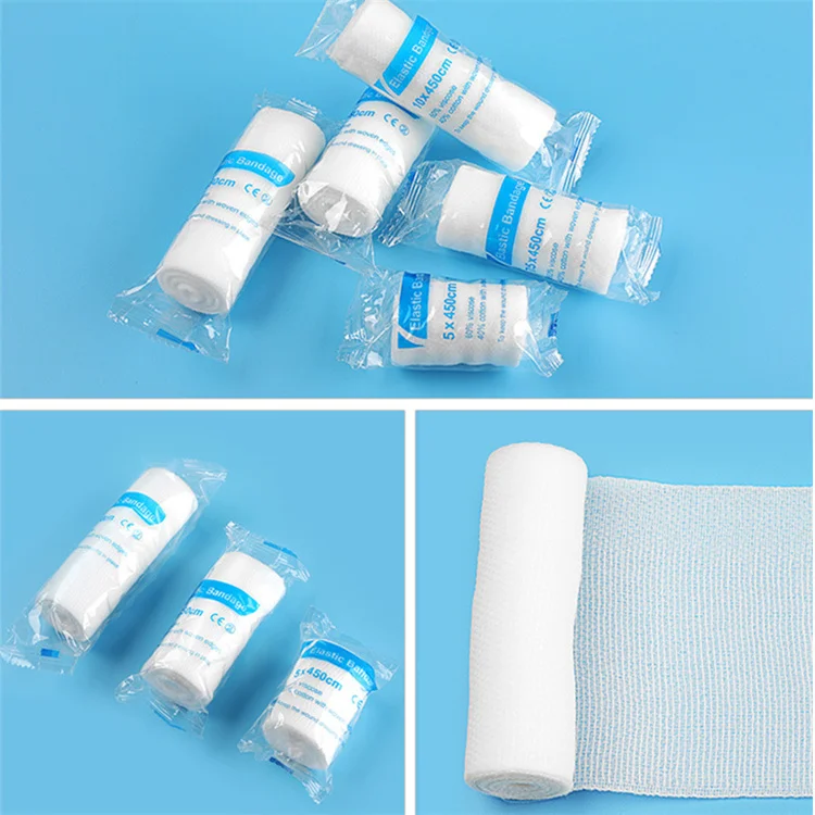 High quality disposable medical sterile pbt gauze wrap roll roller& bandage hospital surgical fabric swab