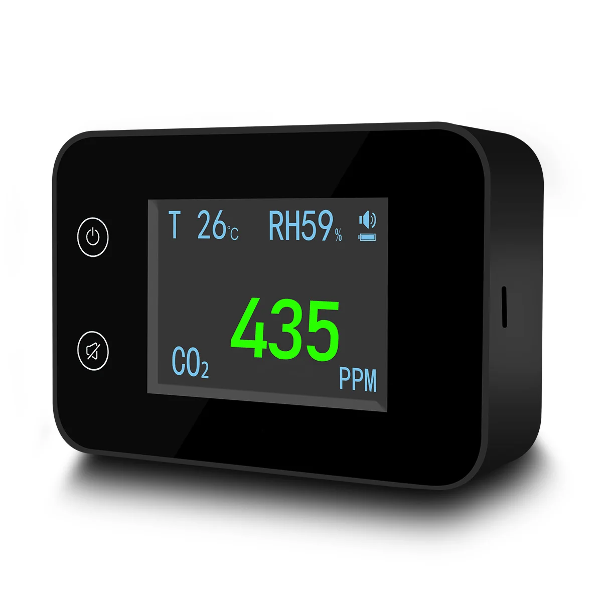 Infrared Sensor Alarm Gas Analyzers Monitoring Indoor Mini Carbon Dioxide Concentration Air Quality Monitor Portable CO2 Meter