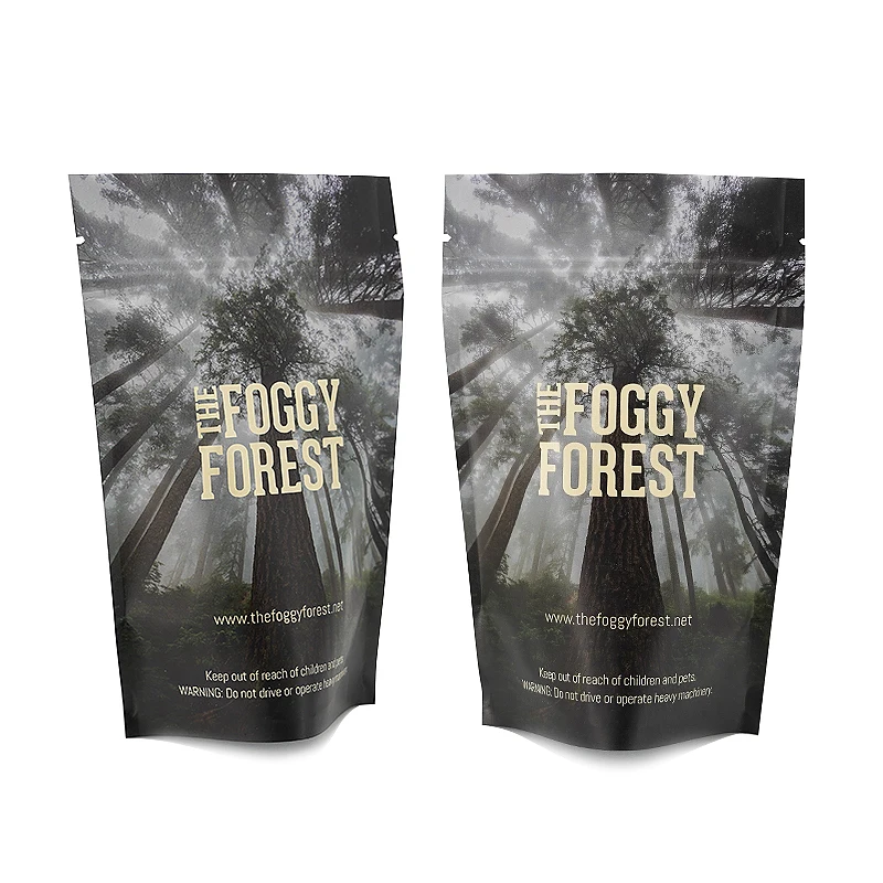 Matte Black Zip Lock Pouch Wholesale Reusable Custom Logo Zipper Printed Plastic aluminum foil Matte Black Ziplock packaging Bag