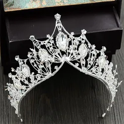 Fashion Tiara Crown Headband Wedding Bridal Hand Made Hair jewelry Tiaras and Crowns for Women Headdress