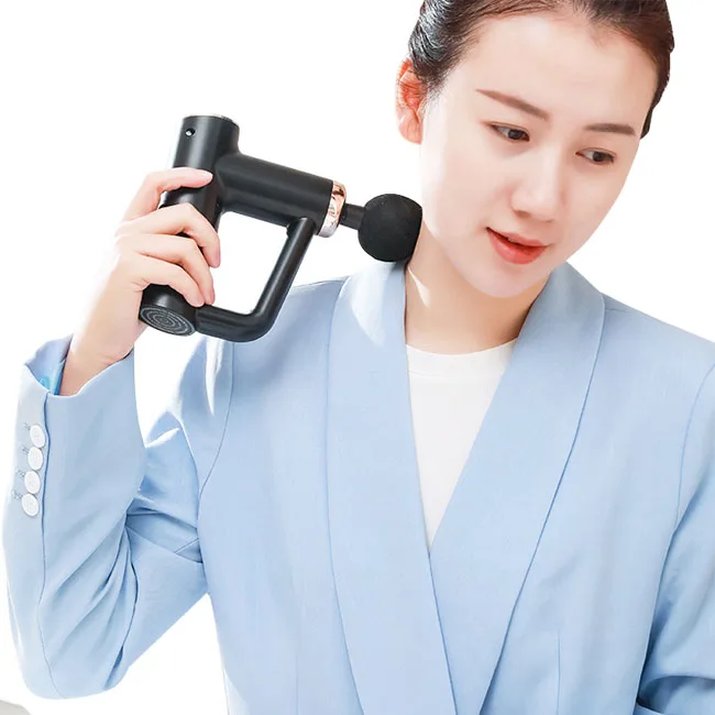 Wholesale New Mini portable Massage Gun  6 Speeds Professional Deep Tissue Muscle Massage Gun