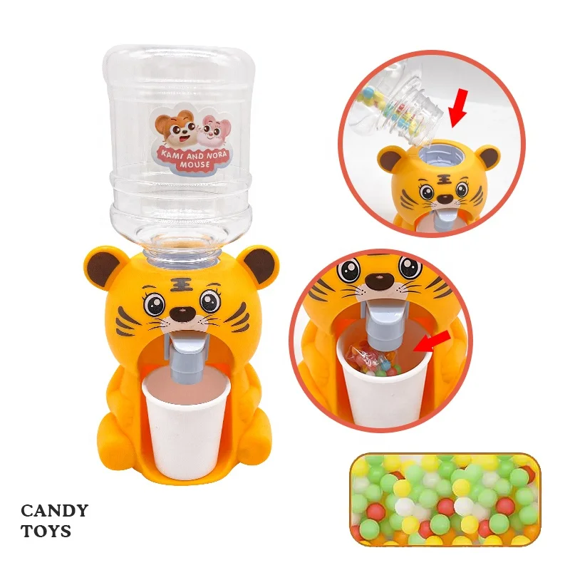 Cartoon Kitchen Toy Mini Water Dispenser For Children Gift Cute Water Juice Milk Drinking Fountain Simulation