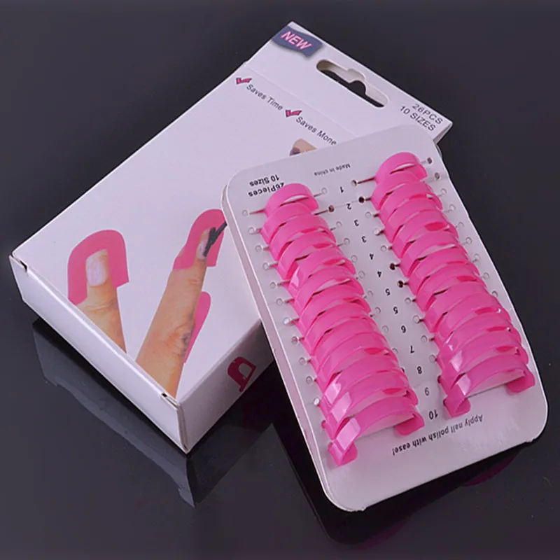 
26pcs/box Nail Art Polish Overflow Clip 