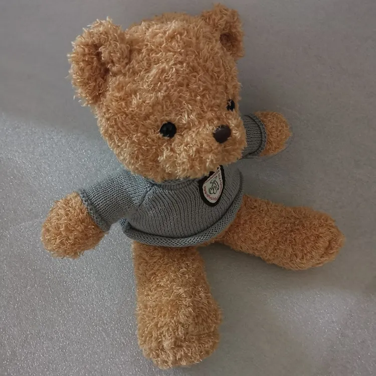 Low order Quantity brown and white kylin velvet teddy bear