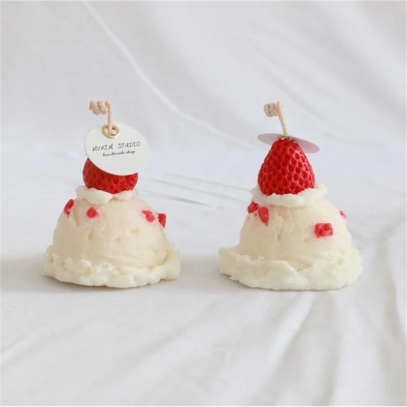 Sweet Dessert-Themed Teddy Cheese Aromatherapy Soy Wax Candle