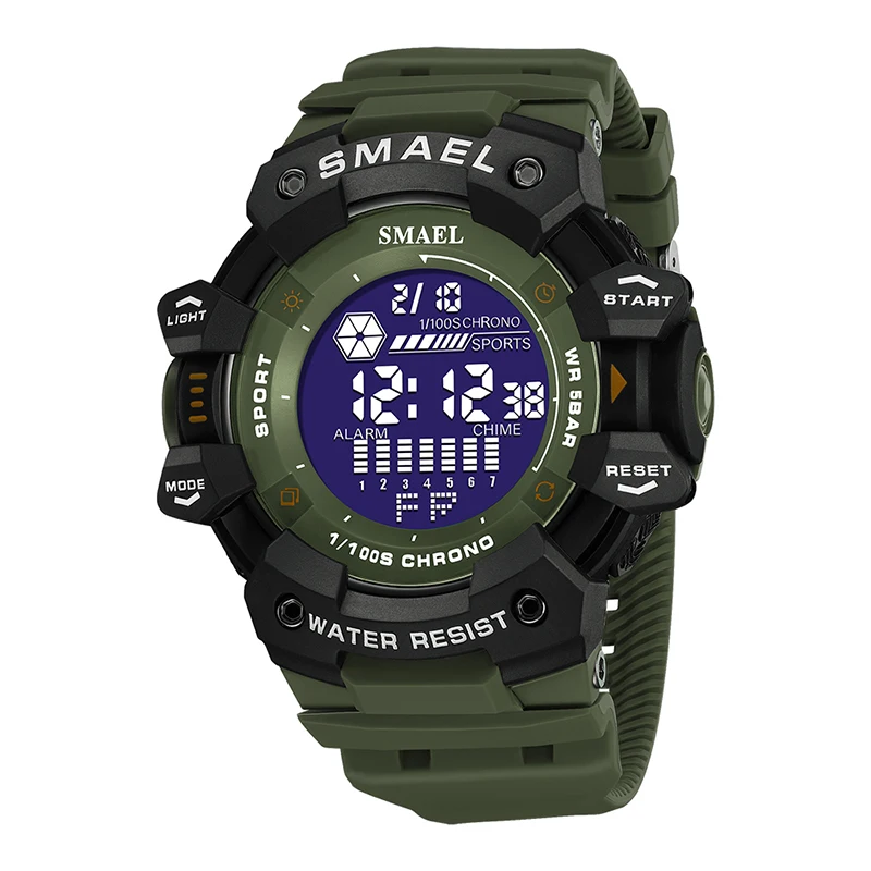 SMAEL 8050 waterproof sport chrono watch relojes de hombre army sport watch jam tangan fashion watches