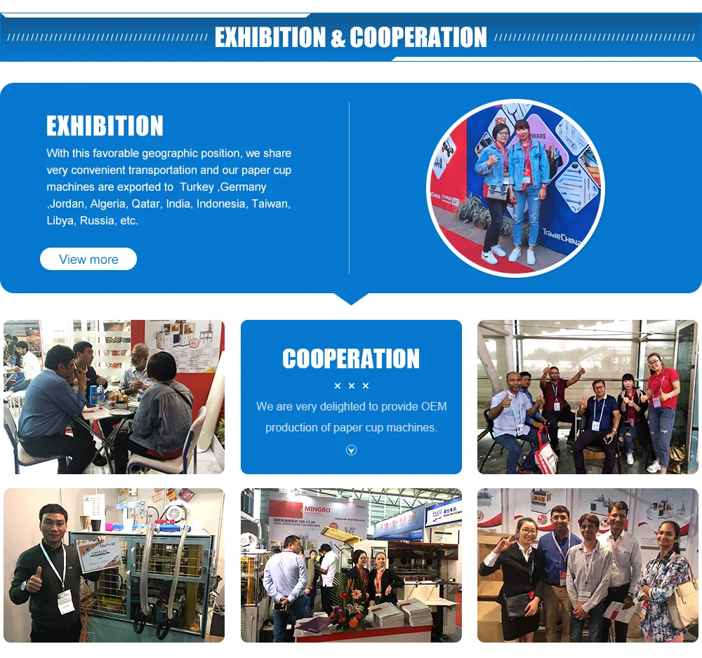 (MB-A12)Good Quality Professional Ce Single Side Pe Coated Disposable Glass Machine Price Korea