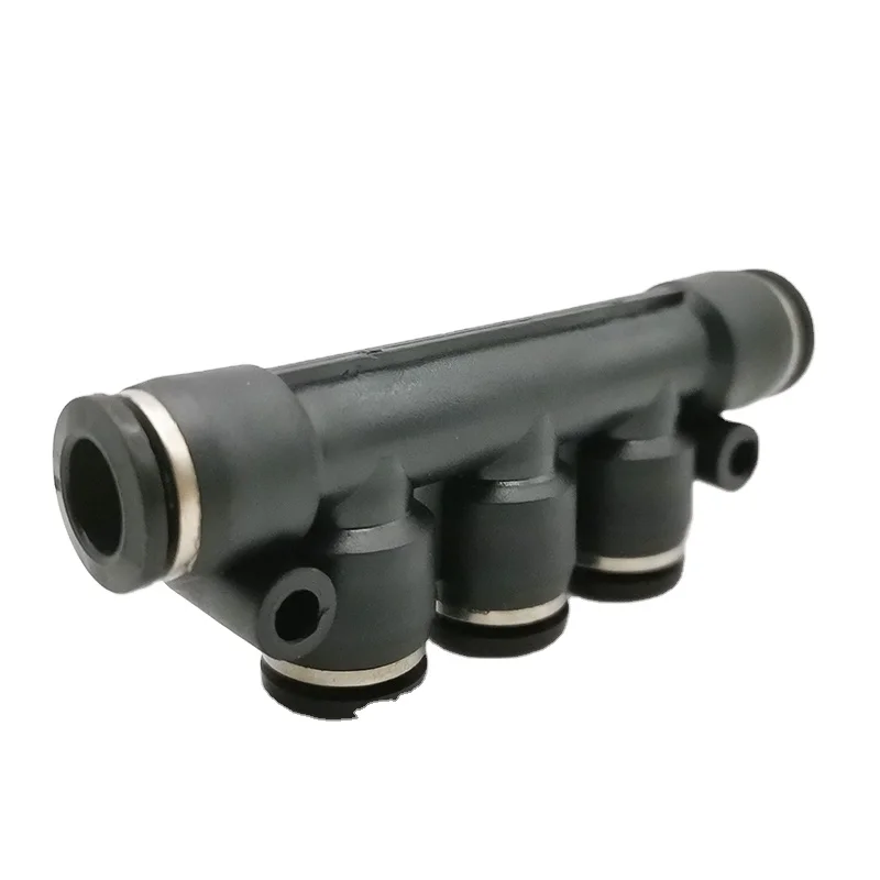 PK Pneumatic Fitting Equal diameter five-way 4 6 8 10 12mm Hose Plastic Plug-in Air Distributor Gas Connector Quick Connector