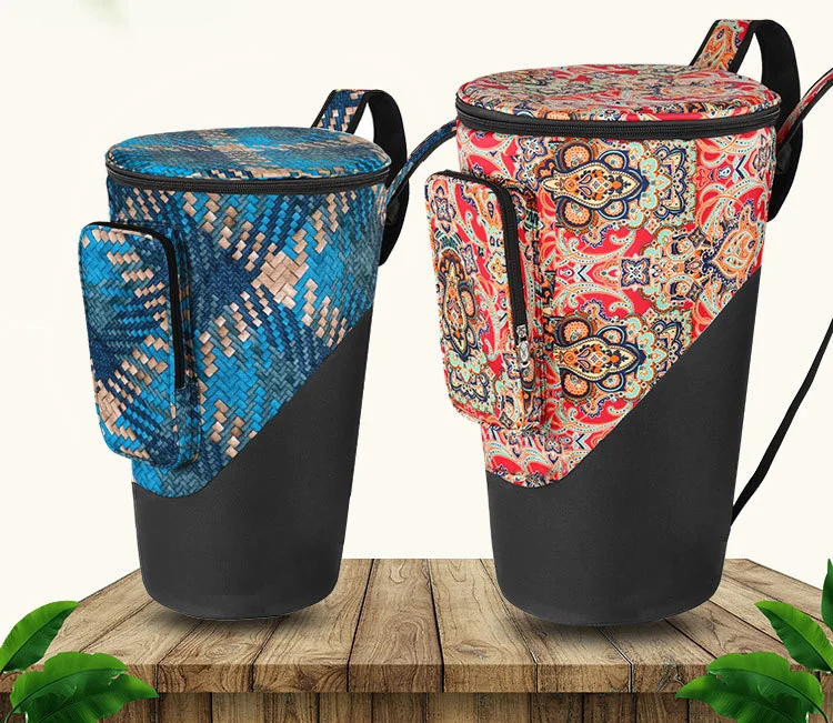 High quality African drum bag shoulders plus cotton thickened waterproof personality bongo backpack with different size