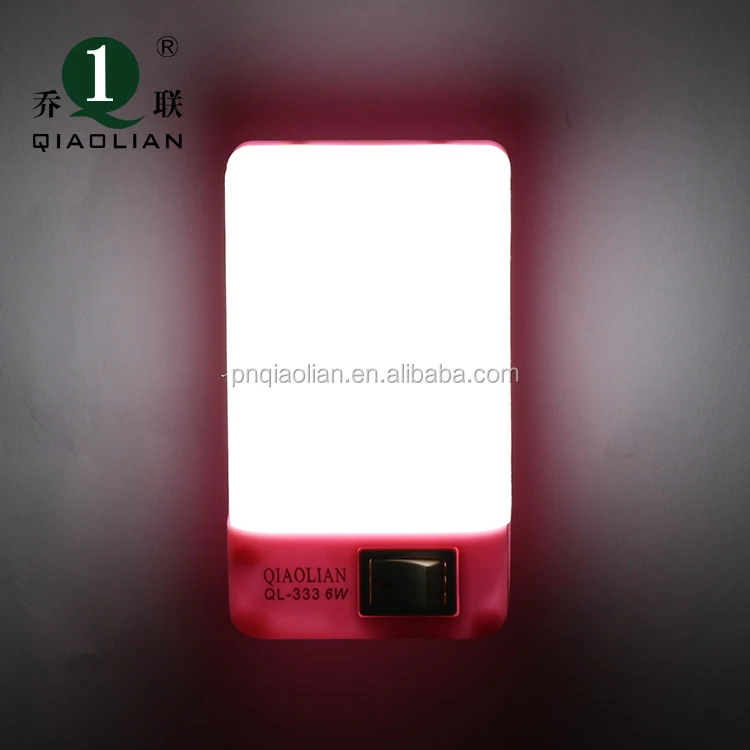 Cross-border products energy saving 6W soft LED night light 110-250V socket switch bedside children bedroom access stairs night