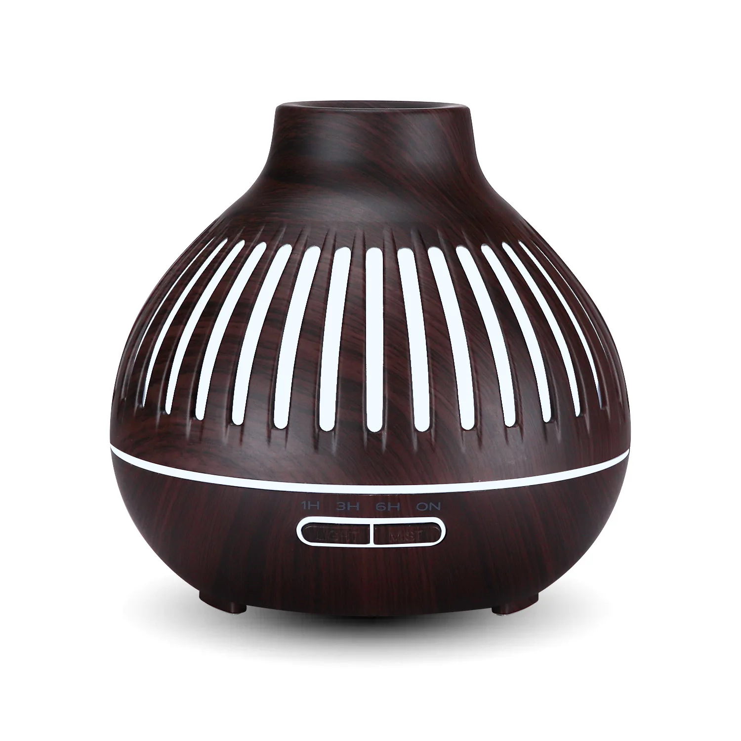 
Popular Wholesale Wireless Wifi Aroma Diffuser Ultrasonic Humidifier Mist Maker 400ml Wood Essential Oil Diffuser Charm 