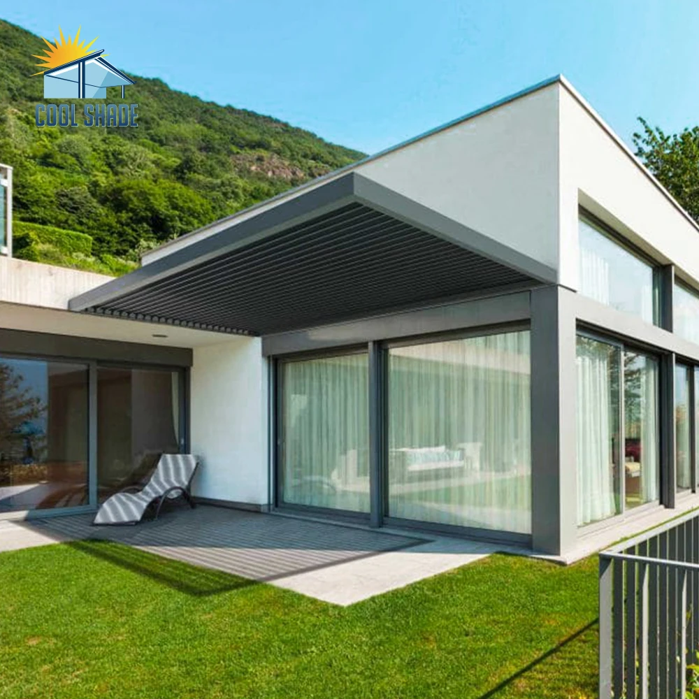 Gazebo Pagola Bioclimatic Motorized Outdoor Modern Pergola Aluminium