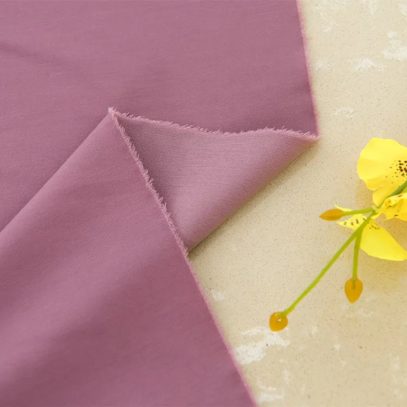  В наличии ткань розовая стрейчевая шелковая джинсовая для платья