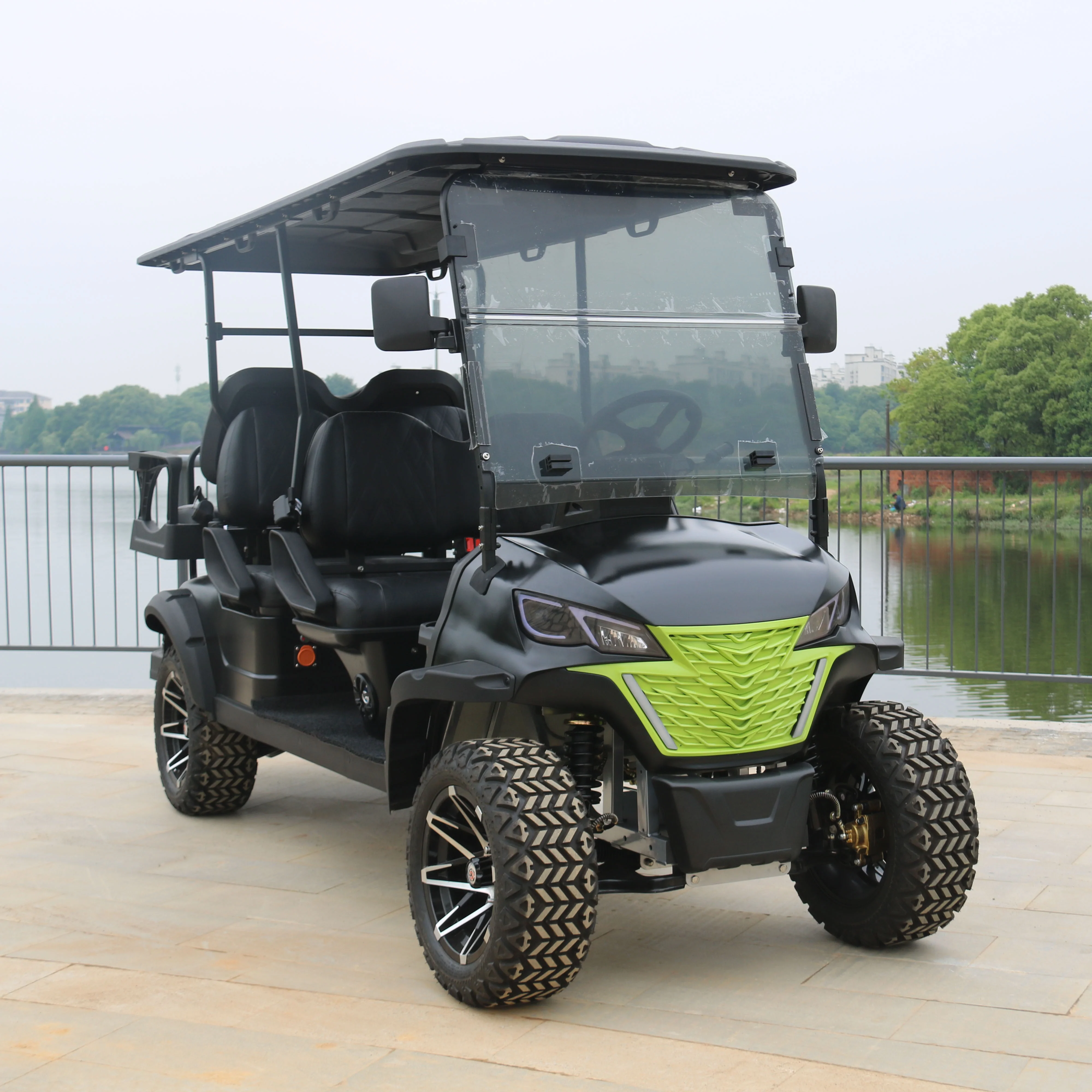Wholesale Golf Cart 6 Seater Durable Golf Cart 4 Wheels And Off-road Tires For Sale