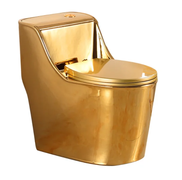 Hot Selling Household Gold Plated Toilet with High-quality Water Pump and Silent Bathroom Ceramic