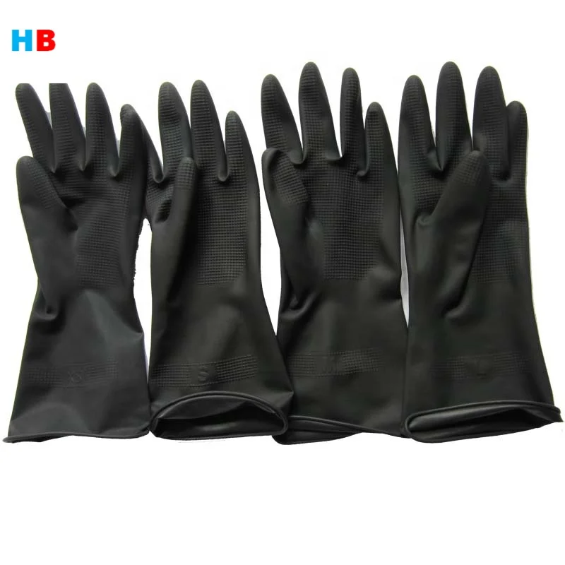 30g black small high quality perm Beauty salons hair waterproof glove latex rubber washing pair  hand cleaning  latex gloves