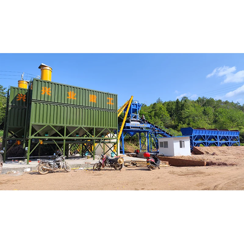 Factory Direct Sale 90m3/h Double Shaft Forced Mixer HZS90 Ready Mixed Concrete Batching Plant