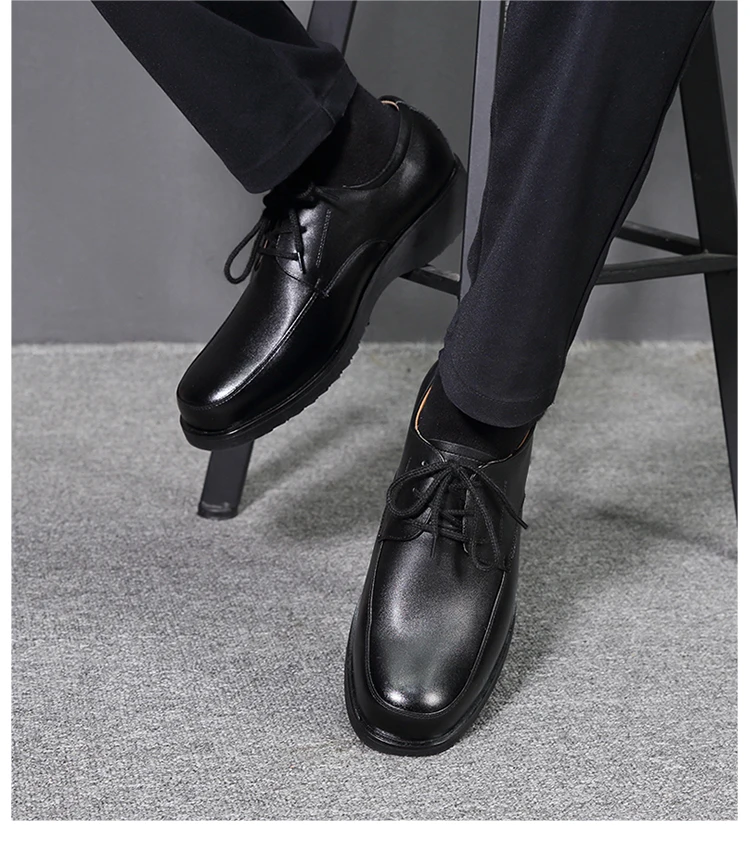 Полицейская обувь, черная обувь из воловьей кожи, мужская деловая обувь, обувь и кроссовки на заказ