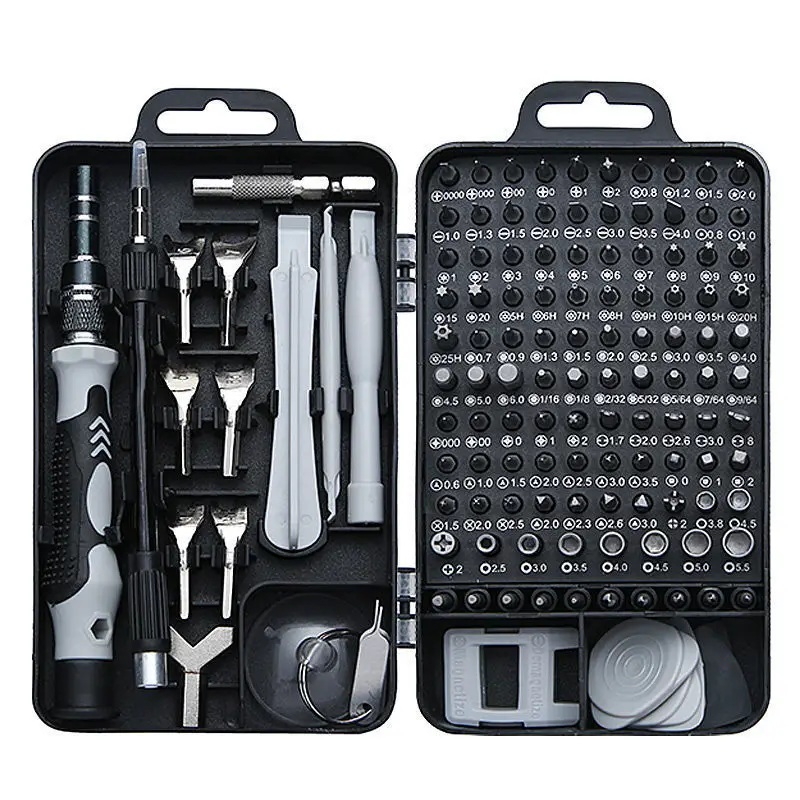 135 in 1 Multifunction Precision Screwdriver Set with Adjustable Extension Rod, Tweezers Tool Set